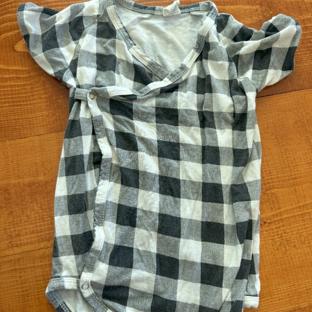 Kate Quinn buffalo checkered romper